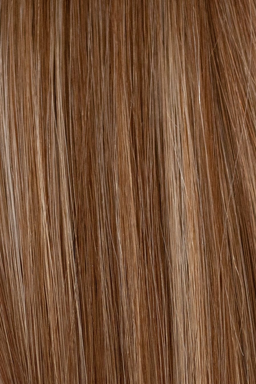 Warm Rooted And Low Lighted Bronde Extensions